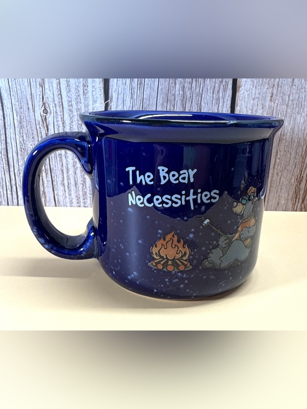 Wilcor “The Bear Necessities” Blue Campfire Mug